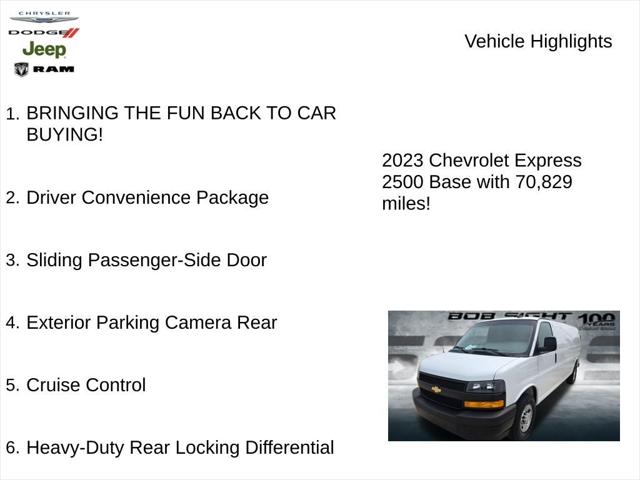 2023 Chevrolet Express Cargo RWD 2500 Extended Wheelbase WT