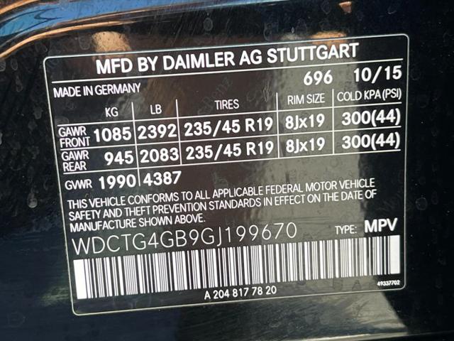 2016 Mercedes-Benz GLA-CLASS GLA 250 4MATIC