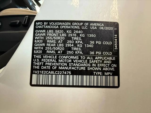 2020 Volkswagen Atlas Cross Sport 3.6L V6 SE w/Technology R-Line
