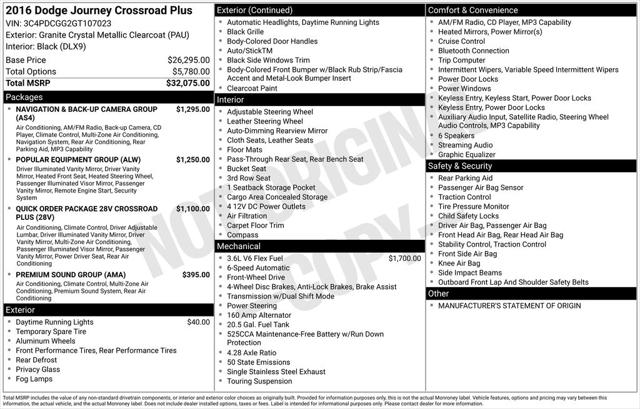 2016 Dodge Journey Crossroad Plus