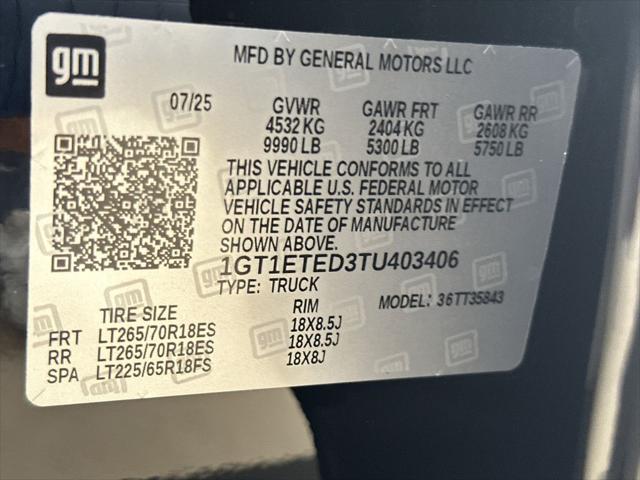 2026 GMC Sierra Extended Range Elevation