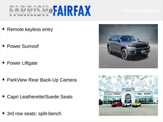 2025 Jeep Grand Cherokee L GRAND CHEROKEE L ALTITUDE X 4X4 2025 Jeep Grand Cherokee L GRAND CHEROKEE L ALTITUDE X 4X4