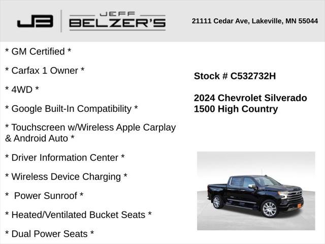 2024 Chevrolet Silverado 1500 4WD Crew Cab Short Bed High Country