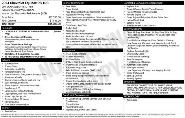2024 Chevrolet Equinox AWD RS