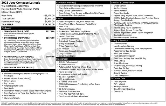 2025 Jeep Compass Latitude 4x4