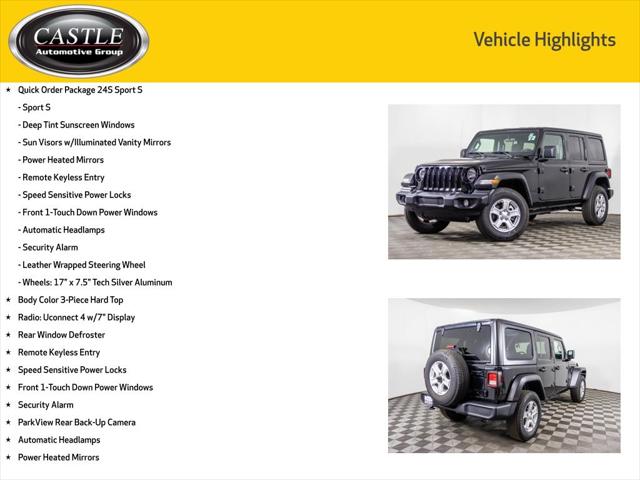 2022 Jeep Wrangler Unlimited Sport S 4x4 2022 Jeep Wrangler Unlimited Sport S 4x4