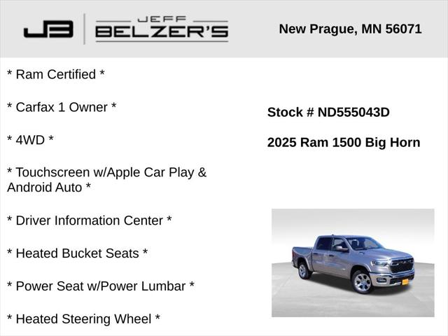2025 RAM 1500 Big Horn Crew Cab 4x4 57 Box