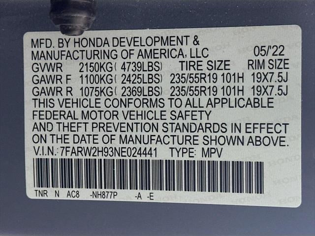 2022 Honda CR-V AWD Touring