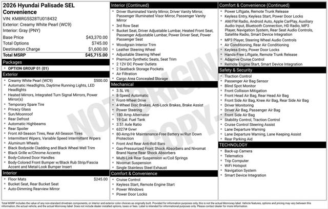 2026 Hyundai Palisade SEL