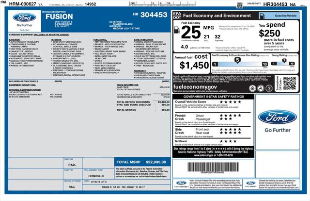 2017 Ford Fusion S