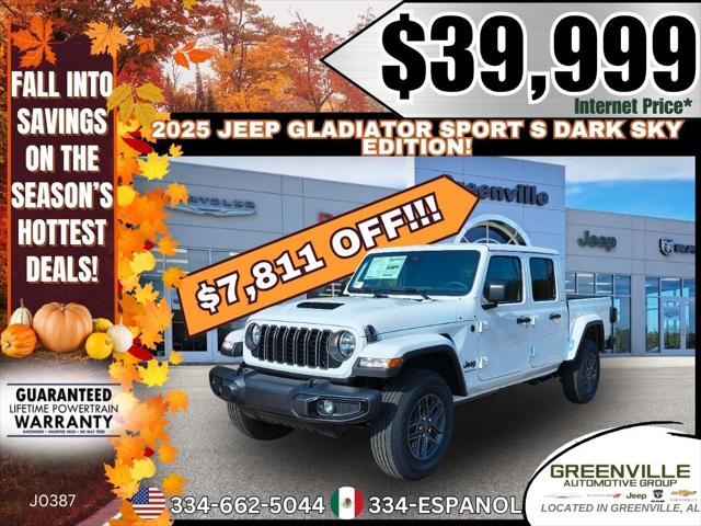 2025 Jeep Gladiator GLADIATOR SPORT S 4X4 2025 Jeep Gladiator GLADIATOR SPORT S 4X4