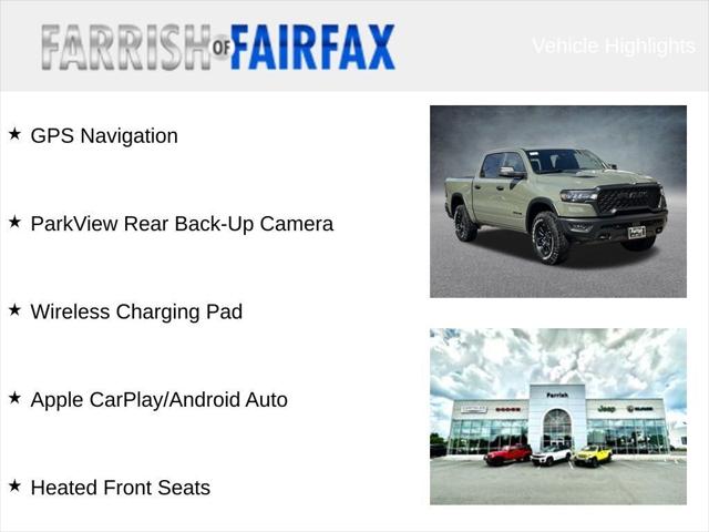 2026 RAM Ram 1500 RAM 1500 REBEL CREW CAB 4X4 57 BOX