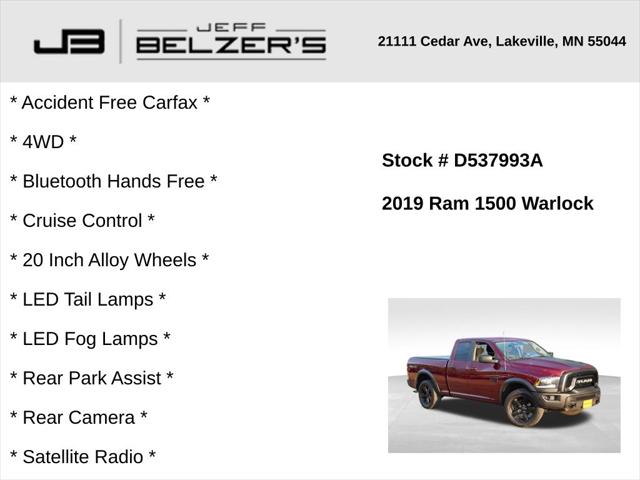 2019 RAM 1500 Classic Warlock Quad Cab 4x4 64 Box 2019 RAM 1500 Classic Warlock Quad Cab 4x4 64 Box