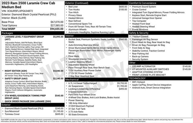2023 RAM 2500 Laramie Crew Cab 4x4 64 Box