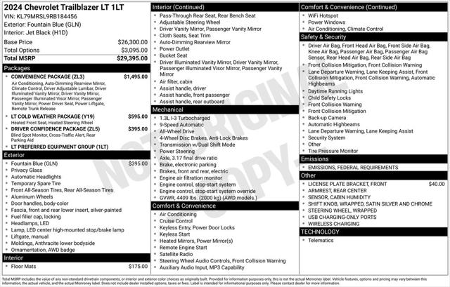2024 Chevrolet Trailblazer AWD LT