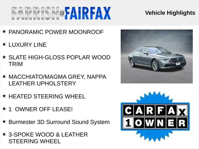 2021 Mercedes-Benz S 580 4MATIC 2021 Mercedes-Benz S 580 4MATIC