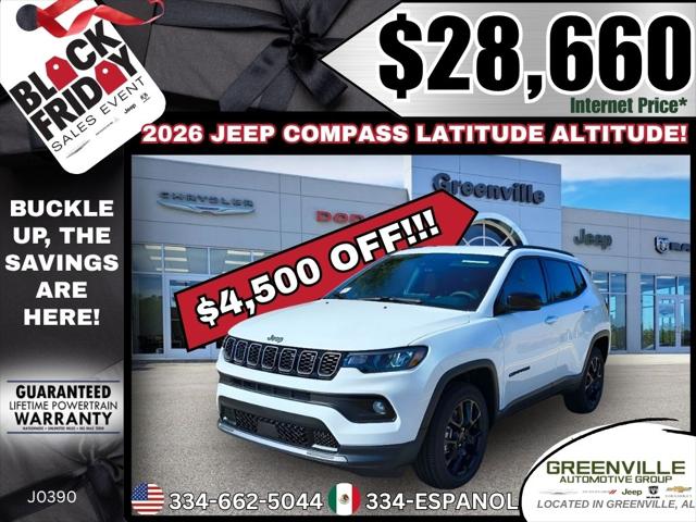 2026 Jeep Compass COMPASS LATITUDE ALTITUDE 4X4 2026 Jeep Compass COMPASS LATITUDE ALTITUDE 4X4