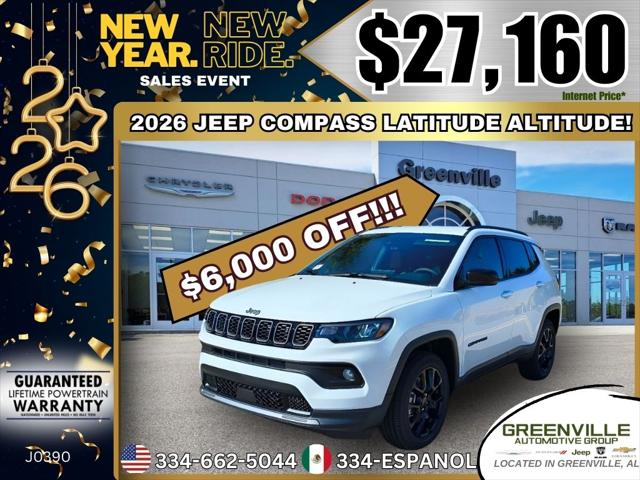 2026 Jeep Compass COMPASS LATITUDE ALTITUDE 4X4 2026 Jeep Compass COMPASS LATITUDE ALTITUDE 4X4