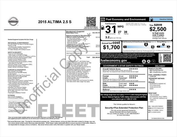 2015 Nissan Altima 2.5 S