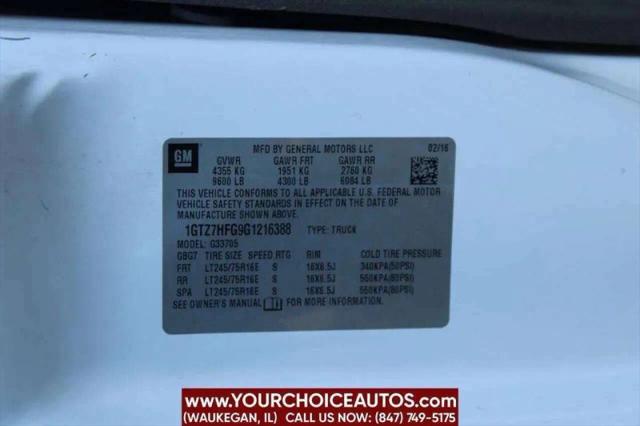 2016 GMC Savana 3500 Work Van