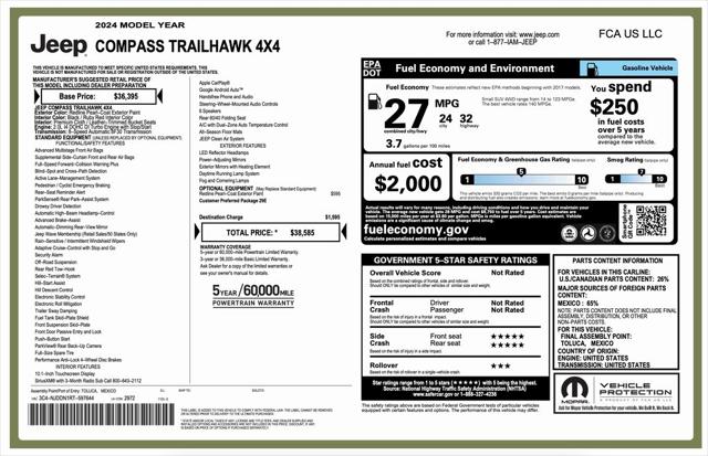 2024 Jeep Compass Trailhawk 4x4 2024 Jeep Compass Trailhawk 4x4