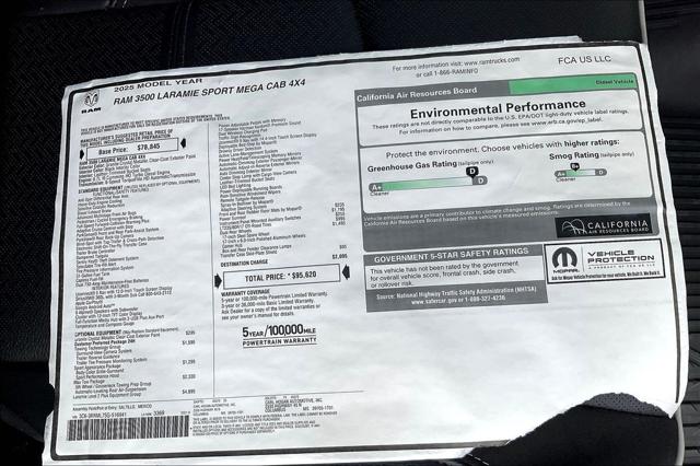 New 2025 RAM 3500 Laramie Mega Cab 4x4 64" Box For Sale in Millington, TN