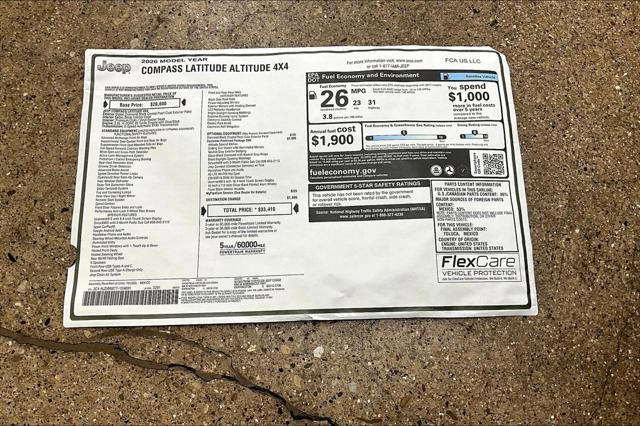 2026 Jeep Compass Latitude Altitude