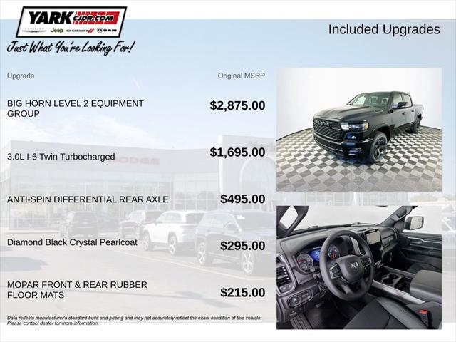 2026 RAM Ram 1500 RAM 1500 BIG HORN CREW CAB 4X4 57 BOX 2026 RAM Ram 1500 RAM 1500 BIG HORN CREW CAB 4X4 57 BOX