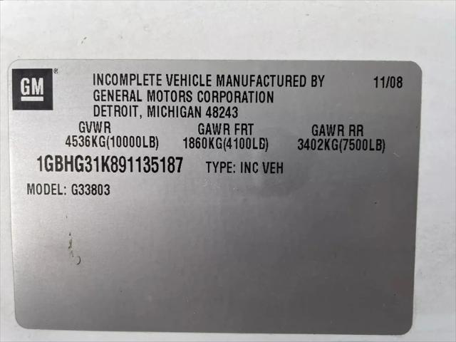 2009 Chevrolet Express Cutaway Work Van