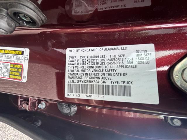 2019 Honda Ridgeline RTL