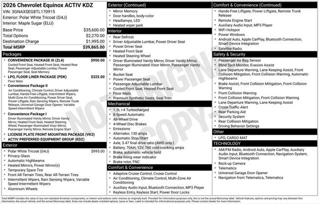 2026 Chevrolet Equinox AWD ACTIV