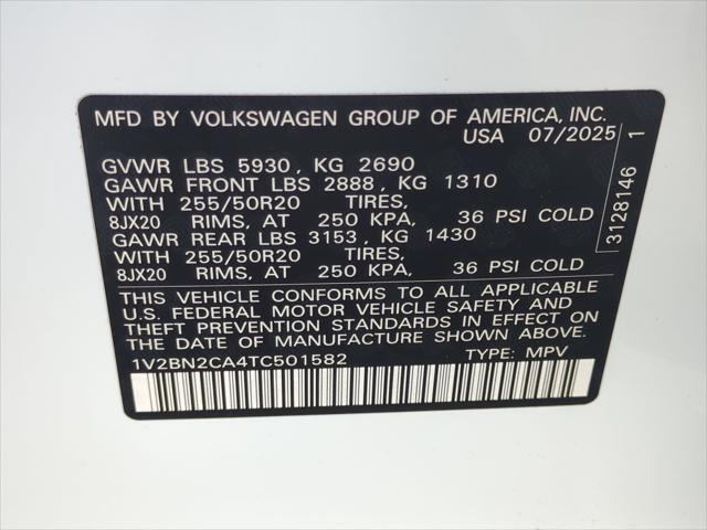 2026 Volkswagen Atlas 2.0T SEL
