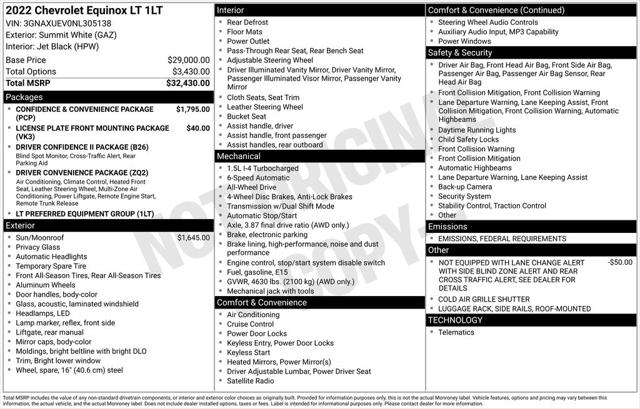 2022 Chevrolet Equinox AWD LT