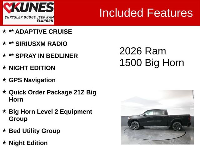 2026 RAM Ram 1500 RAM 1500 BIG HORN CREW CAB 4X4 57 BOX
