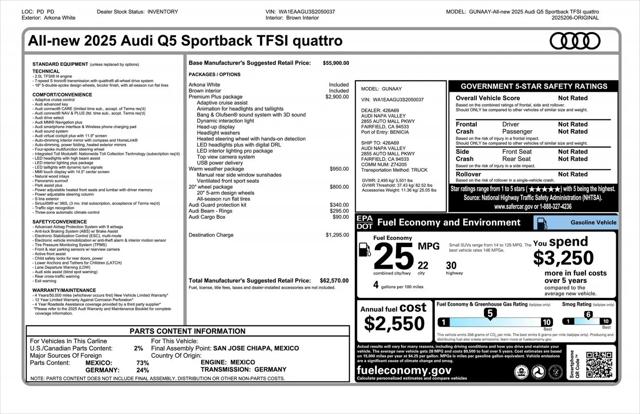 2025 Audi Q5 Premium Plus TFSI quattro S tronic