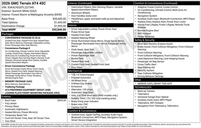 2026 GMC Terrain AWD AT4
