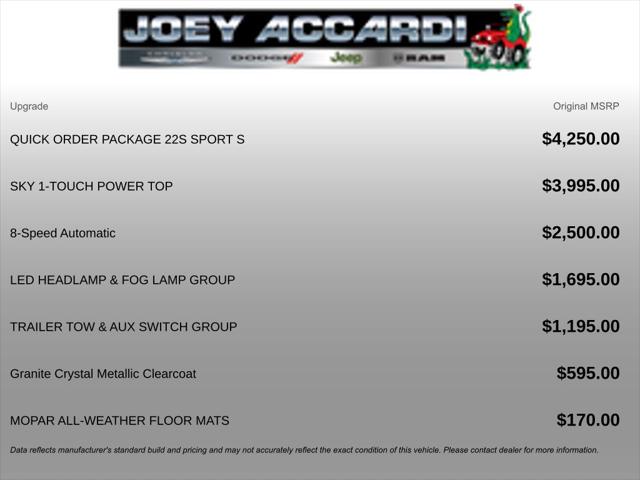 2026 Jeep Wrangler WRANGLER 4-DOOR SPORT S 2026 Jeep Wrangler WRANGLER 4-DOOR SPORT S