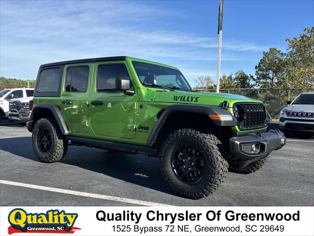 2026 Jeep Wrangler WRANGLER 4-DOOR WILLYS 2026 Jeep Wrangler WRANGLER 4-DOOR WILLYS