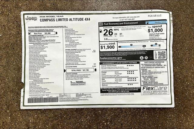 2026 Jeep Compass Limited Altitude