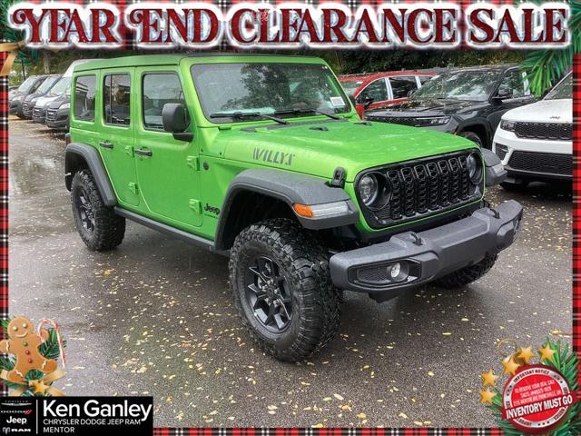2026 Jeep Wrangler WRANGLER 4-DOOR WILLYS 2026 Jeep Wrangler WRANGLER 4-DOOR WILLYS