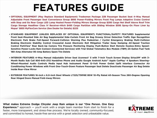 2026 RAM Ram ProMaster RAM PROMASTER 3500 TRADESMAN CARGO VAN HIGH ROOF 159 WB EXT