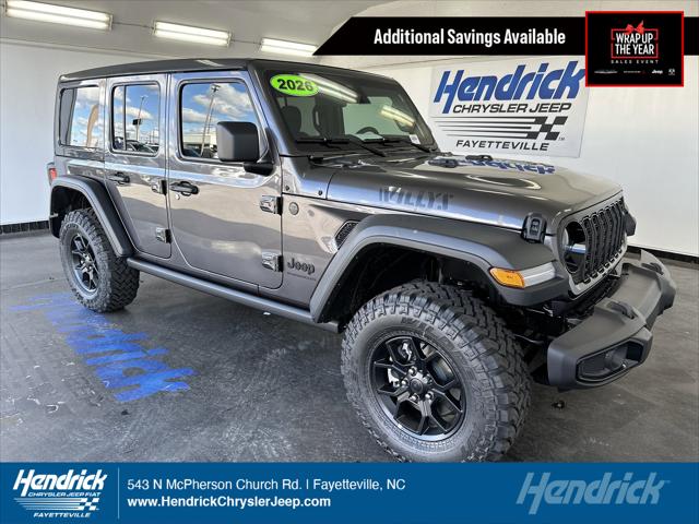2026 Jeep Wrangler WRANGLER 4-DOOR WILLYS 2026 Jeep Wrangler WRANGLER 4-DOOR WILLYS