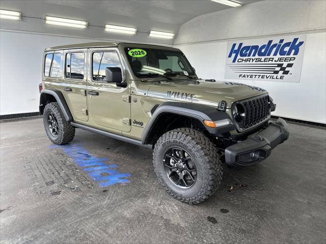 2026 Jeep Wrangler WRANGLER 4-DOOR WILLYS 2026 Jeep Wrangler WRANGLER 4-DOOR WILLYS