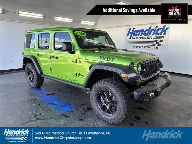 2026 Jeep Wrangler WRANGLER 4-DOOR WILLYS 2026 Jeep Wrangler WRANGLER 4-DOOR WILLYS