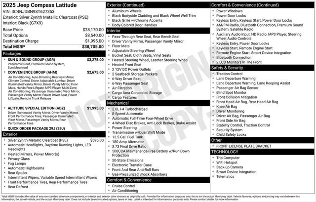 2025 Jeep Compass Latitude 4x4