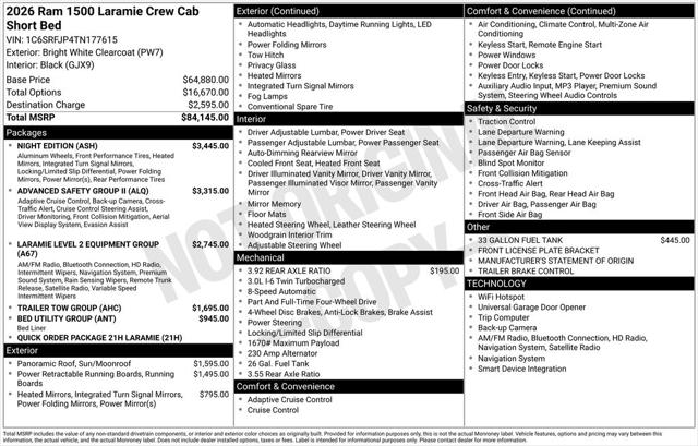 2026 Ram 1500 Laramie Crew Cab 4x4 57 Box