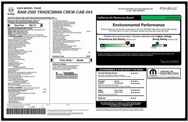 2025 RAM 2500 Tradesman Crew Cab 4x4 64 Box
