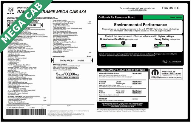 2025 RAM 2500 Laramie Crew Cab 4x4 64 Box