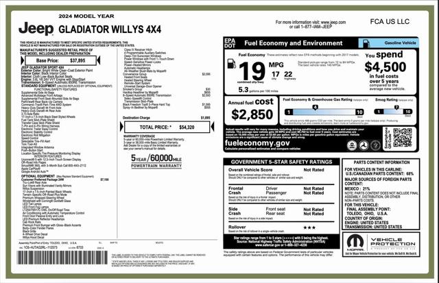 2024 Jeep Gladiator Willys 2024 Jeep Gladiator Willys