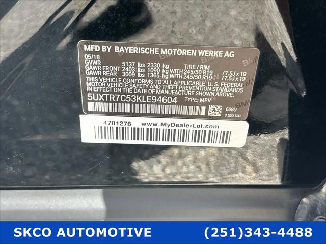 2019 BMW X3 sDrive30i